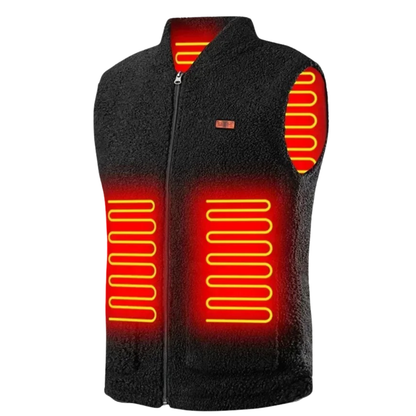 Heated Vest with 3 Temperature Settings & USB-C Power | Men's Electric Warming Gilet for Winter Outdoor Work | Rechargeable Washable Body