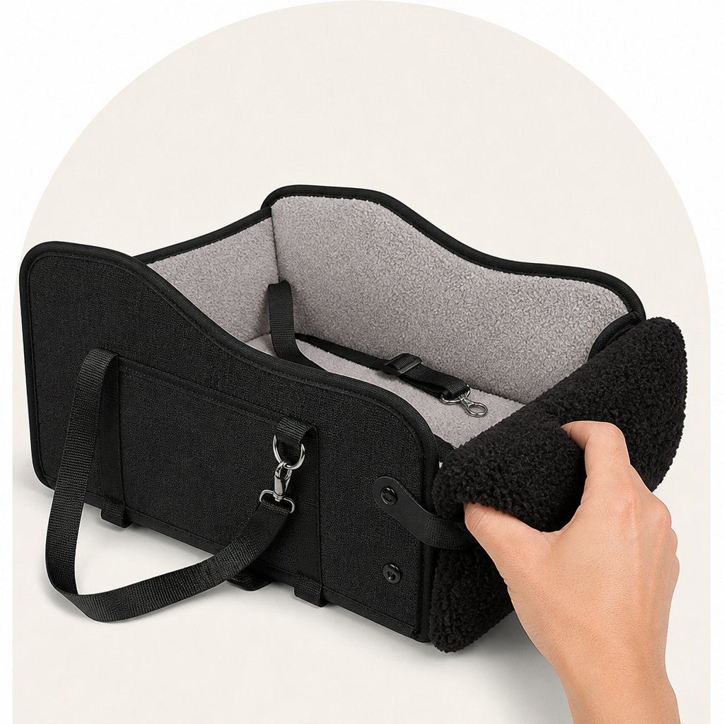 Ortekor Adjustable Height & Safety Harness Car Booster Seat