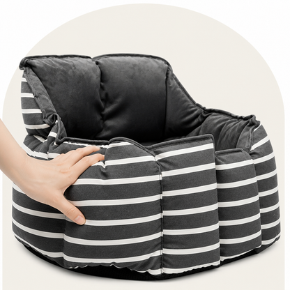 Siège auto réhaussable lavable en peluche pour chien Ortekor (laisse à clip)