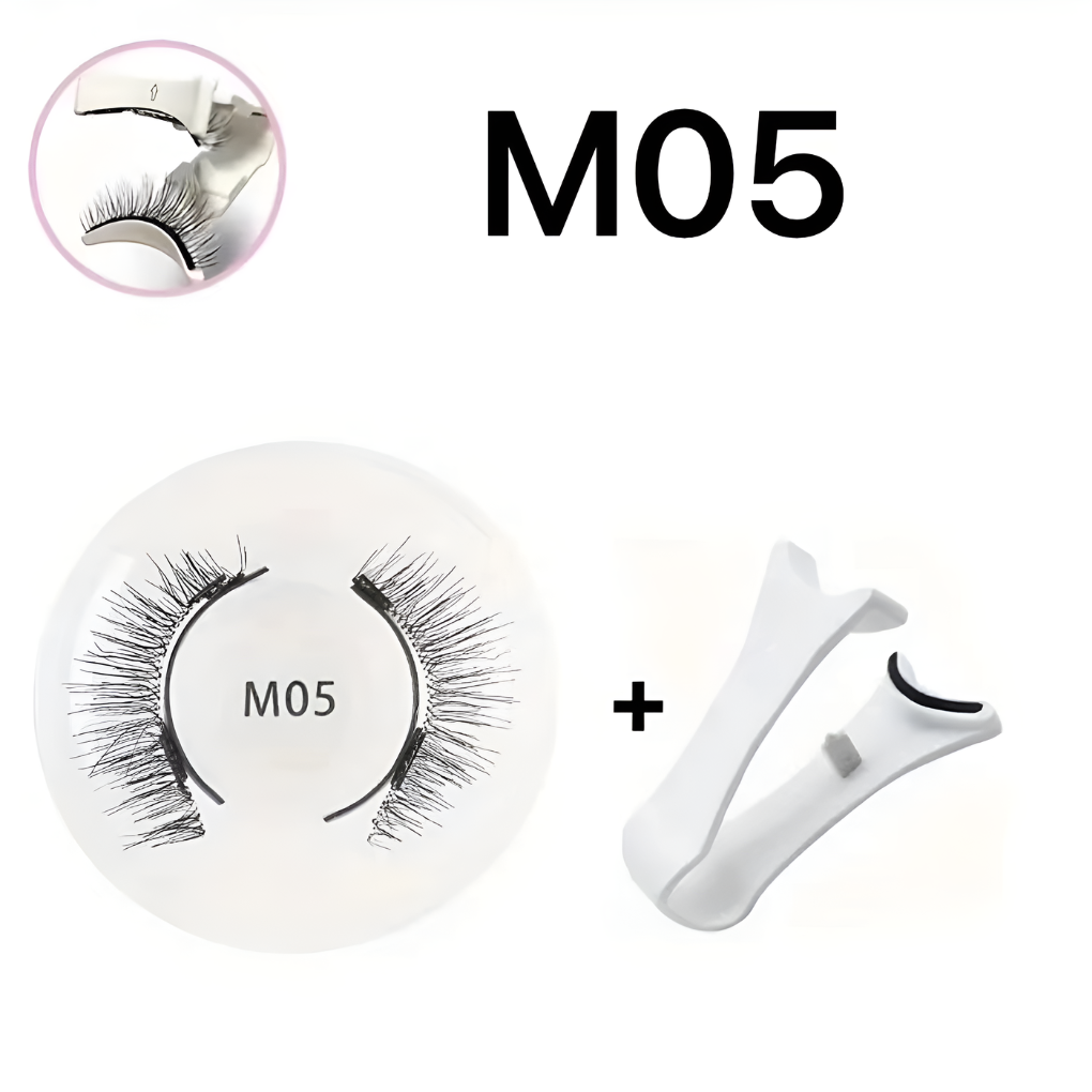 Reusable Magnetic False Eyelashes with Precision Applicator for Natural Volume & All-Day Wear