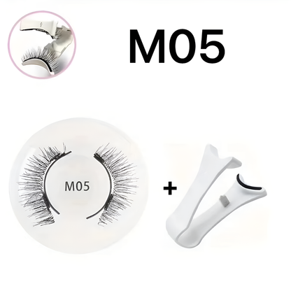 Reusable Magnetic False Eyelashes with Precision Applicator for Natural Volume & All-Day Wear