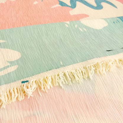 Housse de canapé Waverly - Imprimé artistique pastel, housse adaptée aux animaux de compagnie