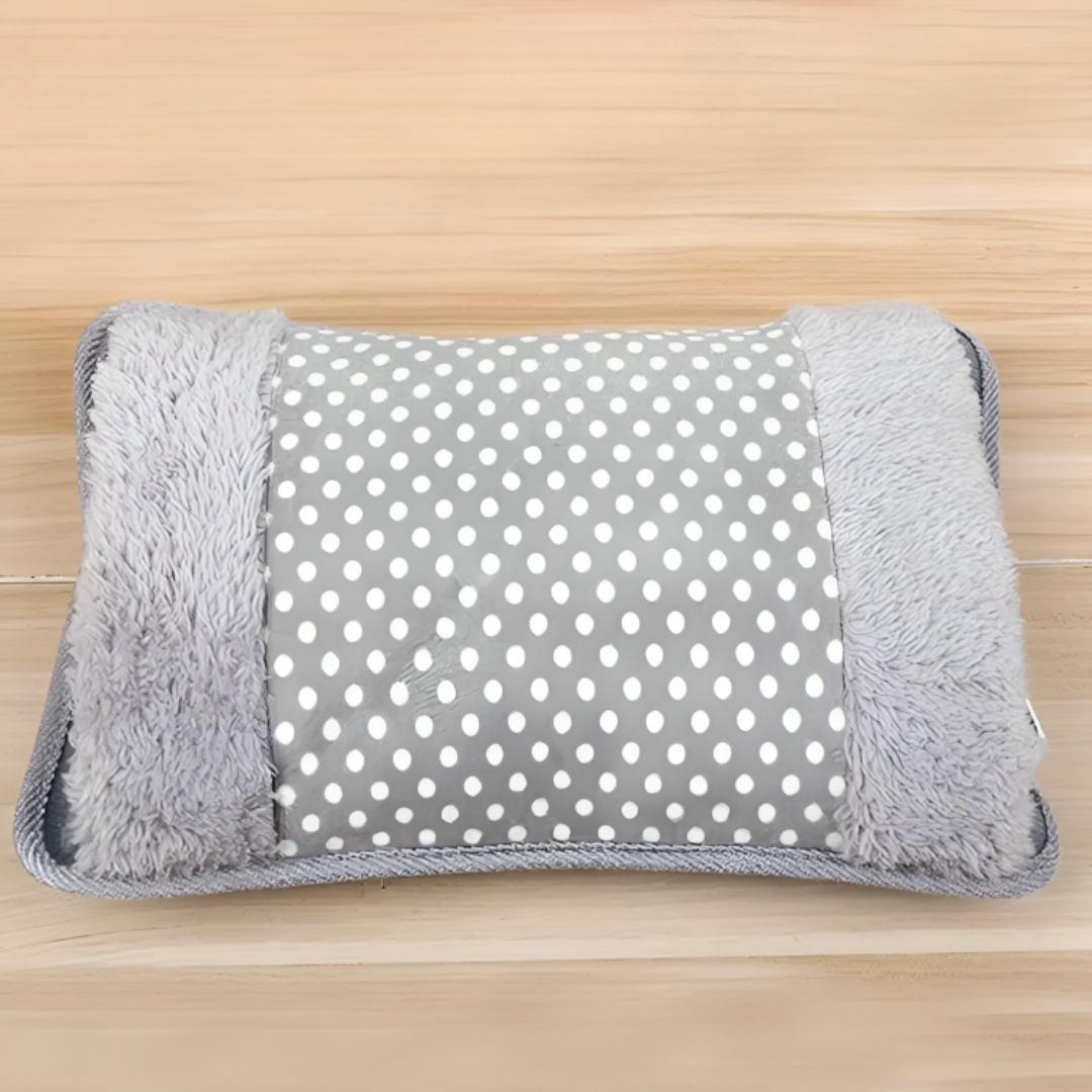 Coussin chauffant électrique avec fonction chauffe-mains – Bouillotte rechargeable pour le ventre, les mains et les pieds