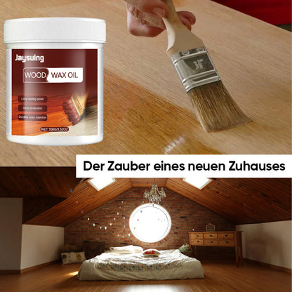 Wood Sealer and Protector Wax Oil for Decks, Fences & Outdoor Furniture – Weatherproof Finish Restores Natural Grain on Hardwood, Cedar, Pin