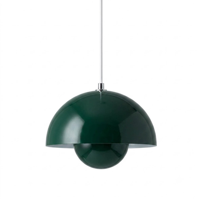 Hanging Planter Light Fixture with Built-In Pot for Indoor Plants & Modern Scandinavian Farmhouse Decor
