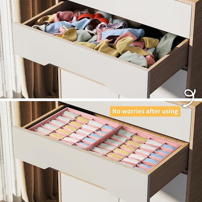 Boîte de rangement pour dossiers - Tissu respirant, 24 compartiments