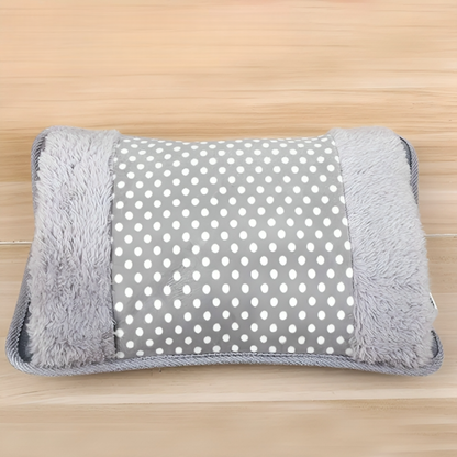 Electric Heating Pad with Hand Warmer Pocket – Rechargeable Hot Water Bottle Alternative for Belly, Back & Hands – Soft Plush Fabric