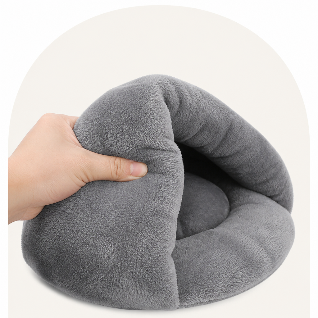 Ortekor Cozy Triangular Nook & Soft Polyester Pet Bed