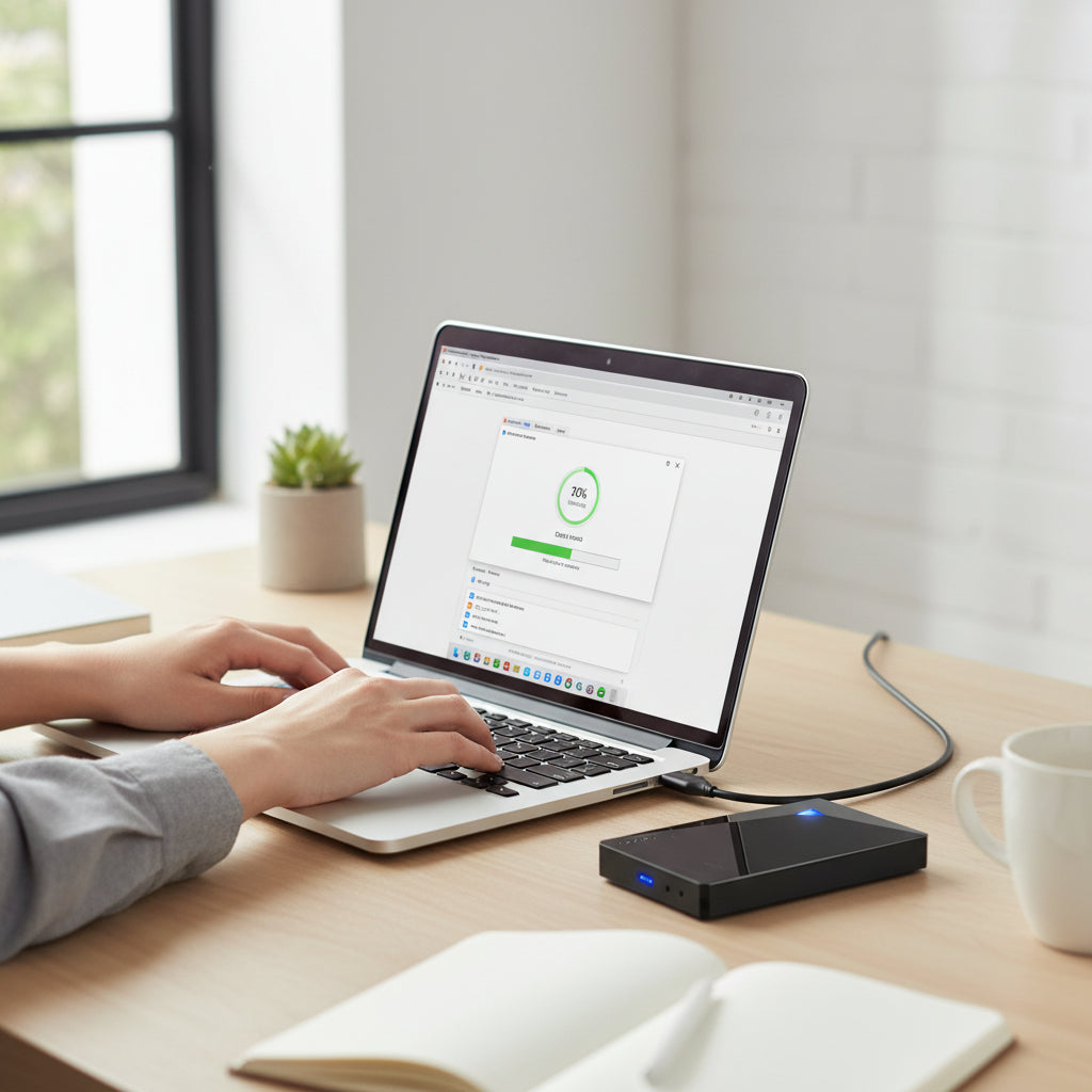 Slim Portable SSD | External Hard Drive with USB Connection | Compact Storage for Everyday Use