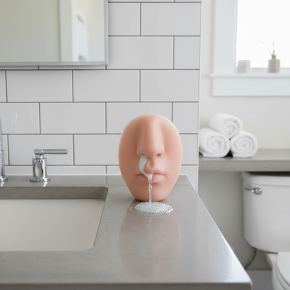 Silicone Nose Novelty Dispenser for Bathroom Pranks & Gag Gifts – Squeeze Fun Decor Wall Mount Joke Accessory for Kitchen Guest Surprise