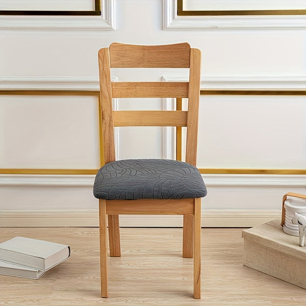 Housses de chaise extensibles élégantes en tissu jacquard | Protection durable pour salles à manger modernes