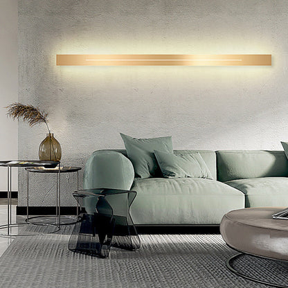 Linear Wall Sconce – LED Modern Metal Accent Light for Living Room Bedroom Hallway Entryway – Dimmable Option Available – Rectangular