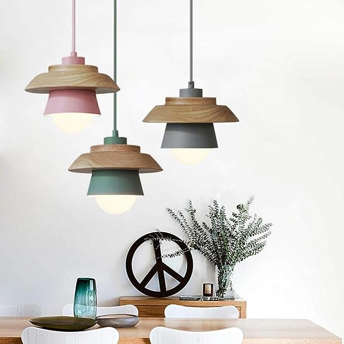 Plafonnier Rustique en Bois