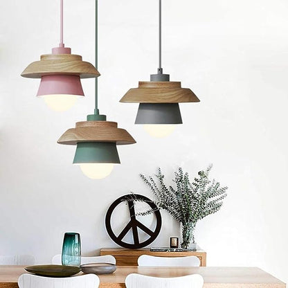 Plafonnier Rustique en Bois