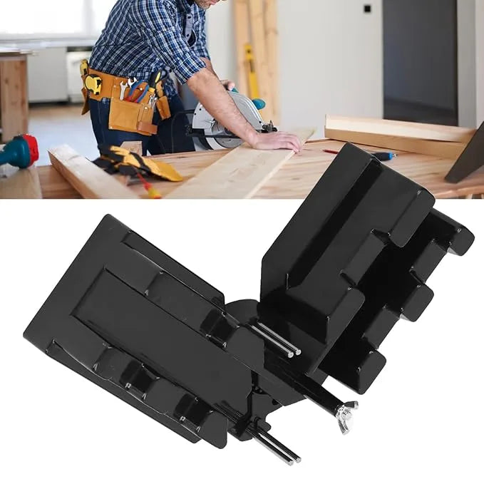 Dual-Function Angle Measuring & Cutting Guide Tool for Precision Miter Cuts | Home Improvement Carpentry Jig with Adjustable Angle Lock