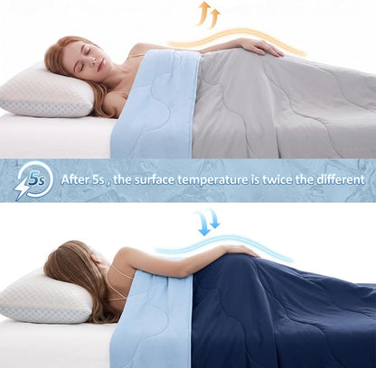 Cozy Nights | Washable Cooling Comforter Queen Size with Reversible Design | Lightweight Bedding for Hot Sleepers