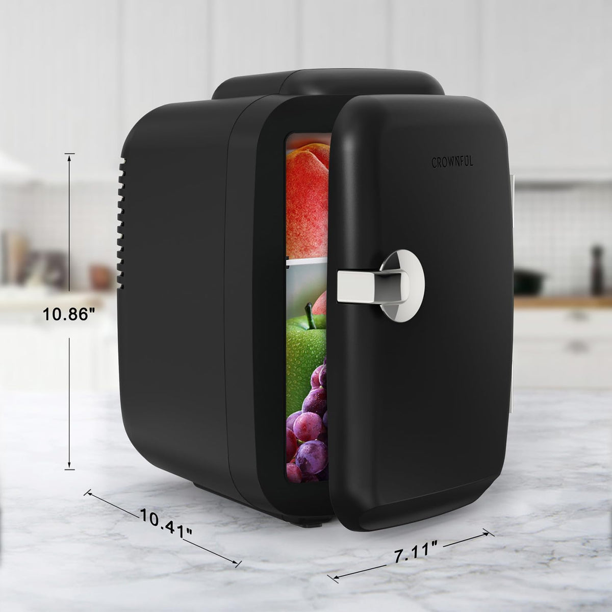 Mini-réfrigérateur avec fonction chaud/froid, petit réfrigérateur pour cosmétiques, mini-réfrigérateur portable pour dortoir et voiture