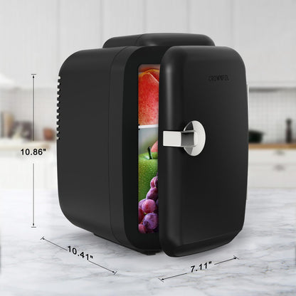 Mini-réfrigérateur avec fonction chaud/froid, petit réfrigérateur pour cosmétiques, mini-réfrigérateur portable pour dortoir et voiture