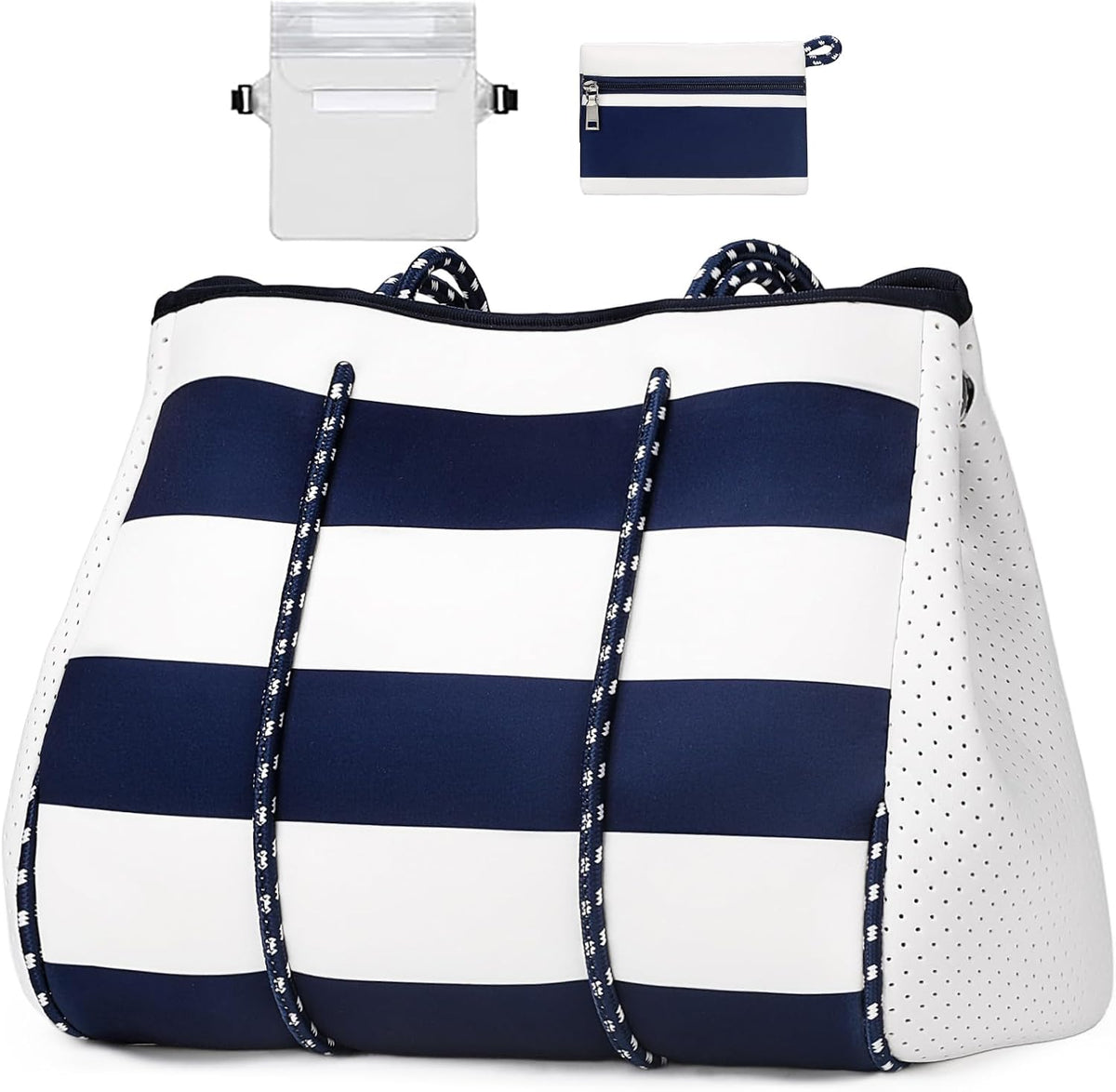 Ortekor beach Tote Bag | Large Beach Bag with Inner Pocket for Easy Organization