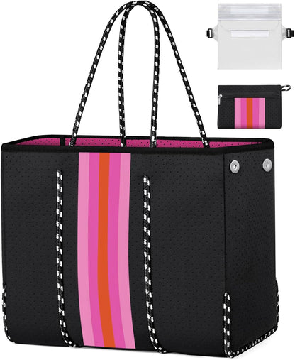 Ortekor beach Tote Bag | Large Beach Bag with Inner Pocket for Easy Organization