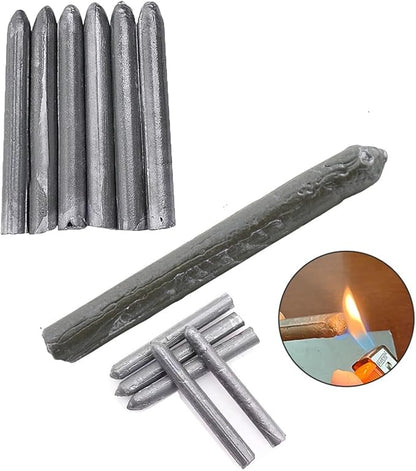 Low-Temperature Metal Repair Rods for DIY Bonding & Fixes | 10-Piece Aluminum Alloy Set for Home & Auto | Works with Torch or Lighter | Mult