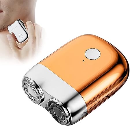 Compact USB Rechargeable Travel Shaver for Men | Cordless Electric Razor for Face & Head | Portable Grooming Kit for Quick Touch-Ups
