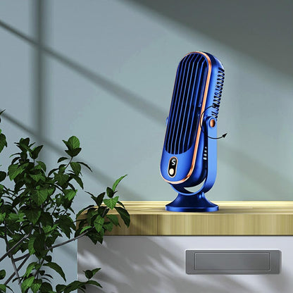 Rechargeable Portable Desk Fan with 720° Rotation & 8-Hour Battery – Quiet USB Travel Cooling Fan for Home, Office & Camping