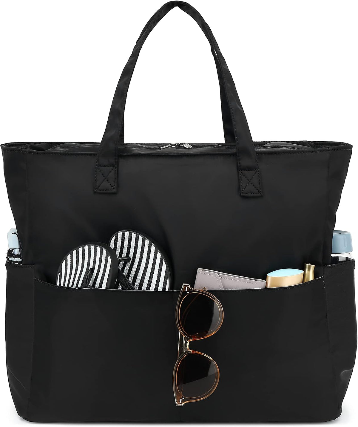 Sac de plage extra large avec compartiment étanche, sac de plage imperméable pour piscine et natation, sac fourre-tout pour le voyage