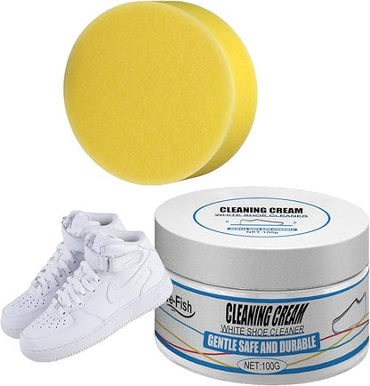 Leather & Sneaker Restorative Paste — Deep-Cleaning Formula for All Shoe Types, Removes Scuffs, Mud & Yellowing — Multi-Surface Safe