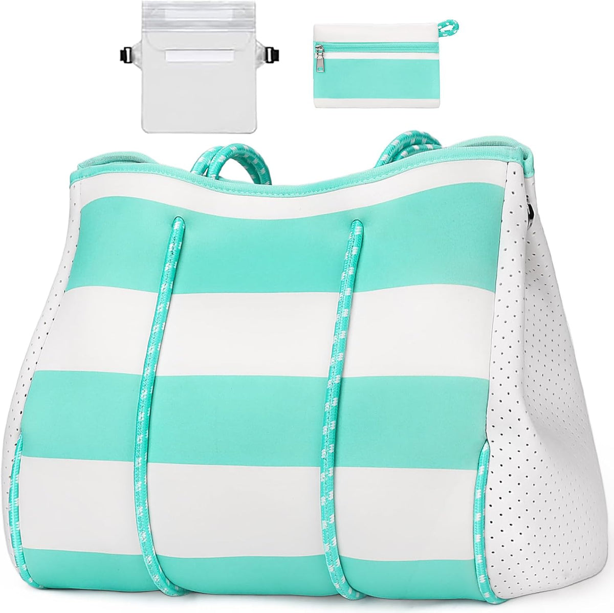 Ortekor beach Tote Bag | Large Beach Bag with Inner Pocket for Easy Organization