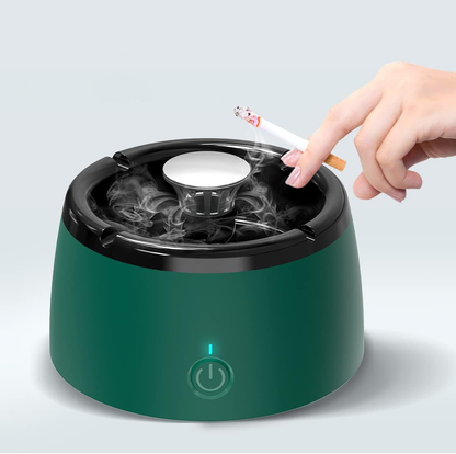 Compact Smokeless Ashtray with Triple Air Purifier Filter for Cleaner Air