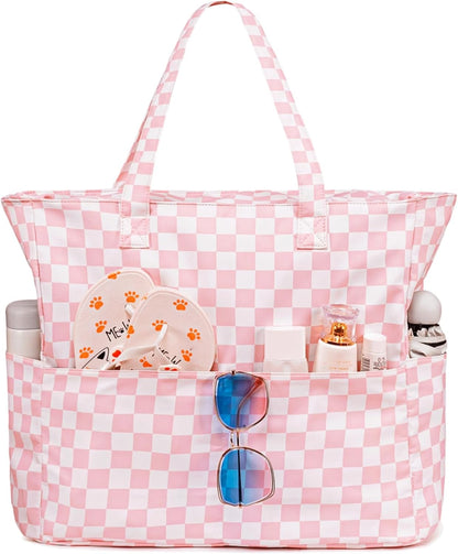 Sac de plage extra large avec compartiment étanche, sac de plage imperméable pour piscine et natation, sac fourre-tout pour le voyage