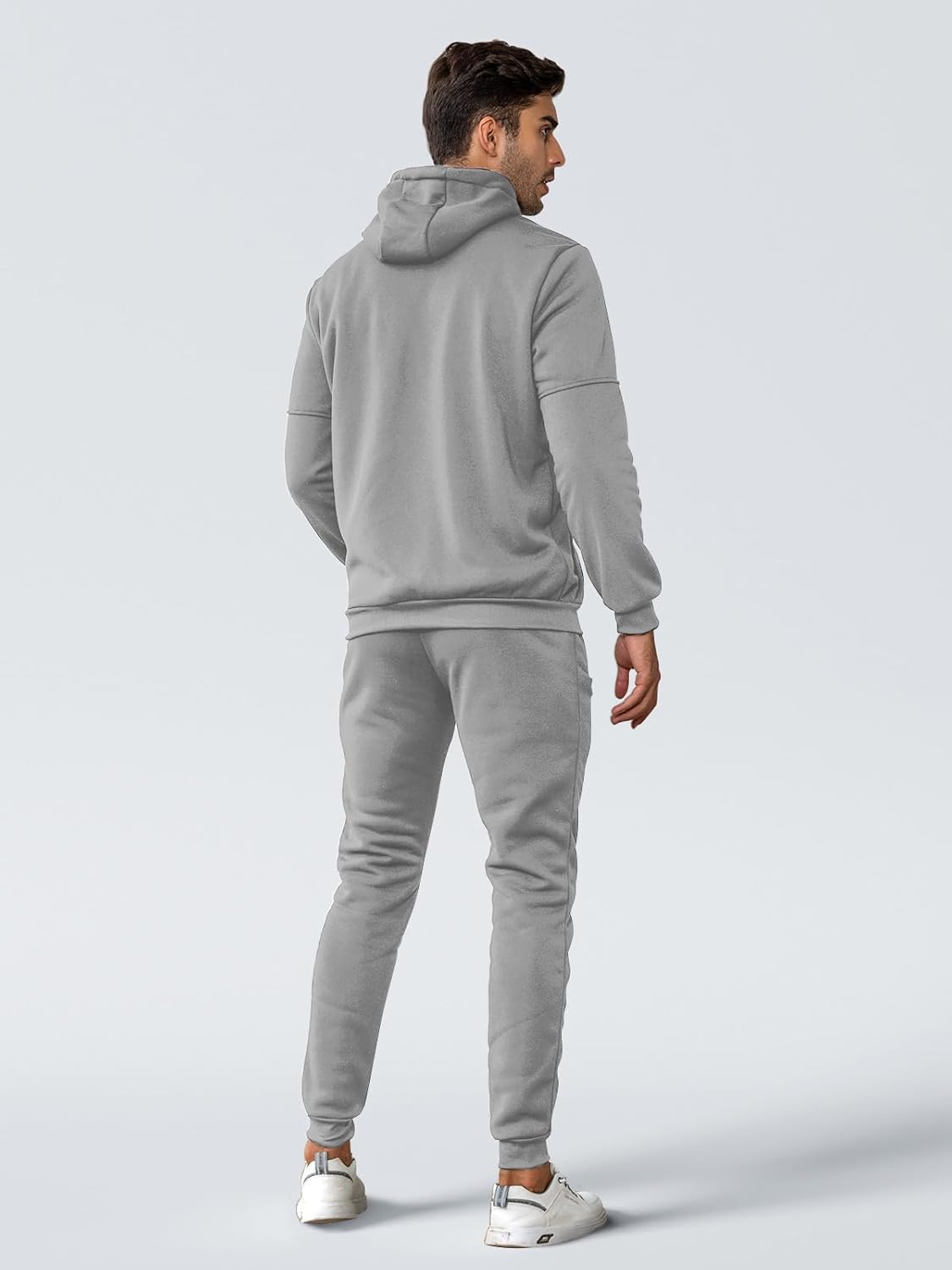 Men's Athletic Two-Piece Jogger Set with Pullover and Pants – Lightweight Breathable Tracksuit for Training, Gym & Casual Lounge Wear