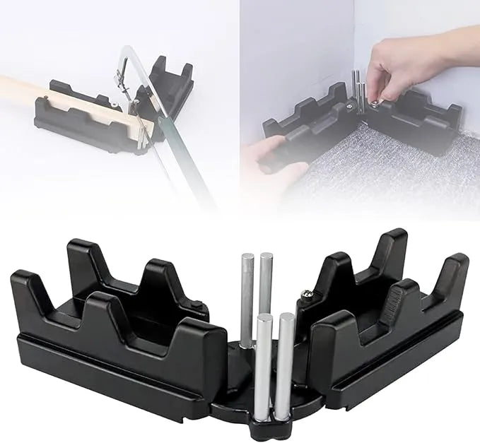 Angle Measurement and Cutting Guide Tool for Precise Miter Cuts | Adjustable 90° to 180° Protractor Gauge | Carpentry and Woodworking Access