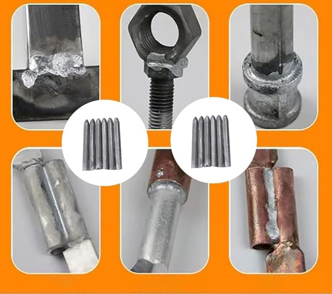 Low-Temperature Metal Repair Rods for DIY Bonding & Fixes | 10-Piece Aluminum Alloy Set for Home & Auto | Works with Torch or Lighter | Mult