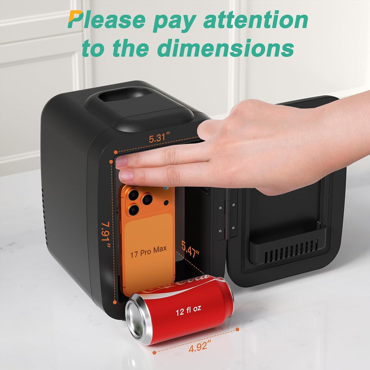 Mini-réfrigérateur avec fonction chaud/froid, petit réfrigérateur pour cosmétiques, mini-réfrigérateur portable pour dortoir et voiture