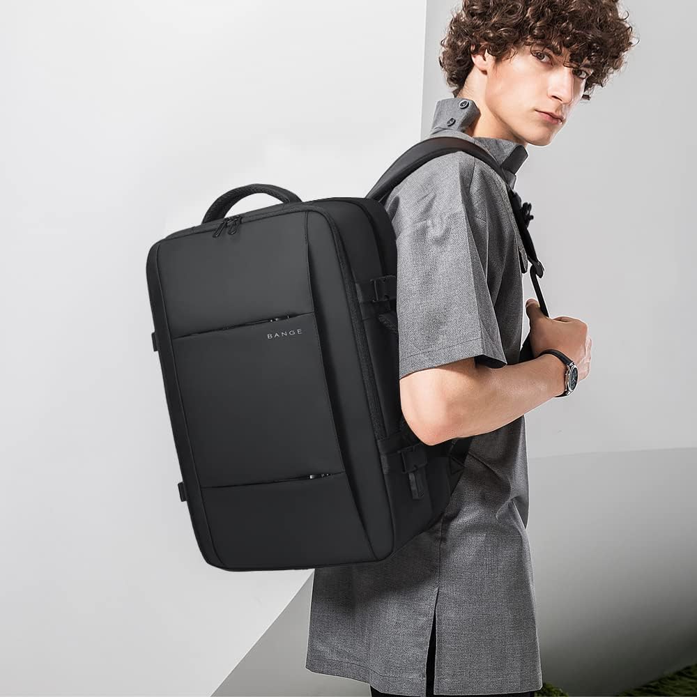 Convertible Carry-On Backpack with Laptop Compartment | Water-Resistant Travel Bag with Duffle Mode | Fits 17-Inch Laptop | Security Pocket