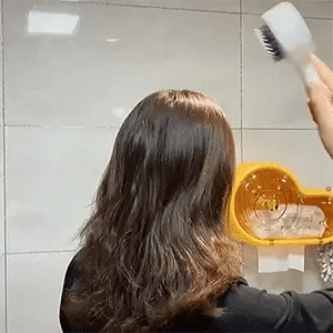 Brosse à cheveux autonettoyante en un clic, coussin d'air massant pour le cuir chevelu, poils anti-frisottis