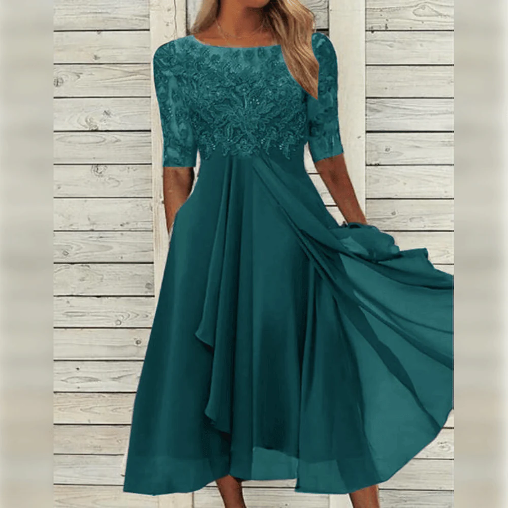 Women's Versatile Occasion Dress – Elegant Long-Sleeve Design for Weddings, Parties & Events in Multiple Colors