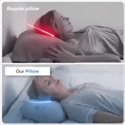 Ergonomic Contour Pillow Cooling Memory Foam Neck Support