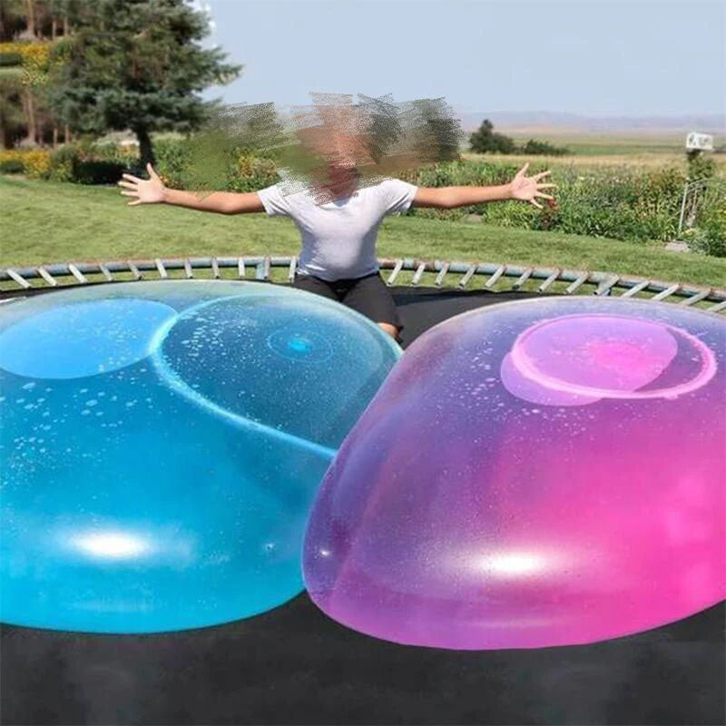 Inflatable Stretchy Play Ball for Kids Outdoor Indoor Active Fun Backyard Pool Party Game Toy Floats Bounces Squishes