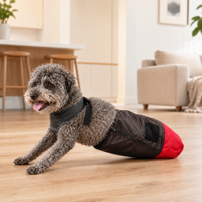 Ortekor Dog Mobility Drag Bag for Indoor Scooting - Hind Leg Protection for Senior & Disabled Dogs