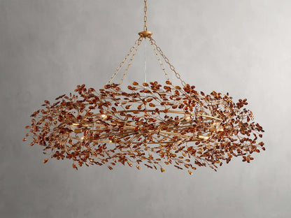 Round Multi-Light Statement Chandelier 39-60 in 6-12 Sockets Metal Crown for Dining Room Foyer Entryway Living Room
