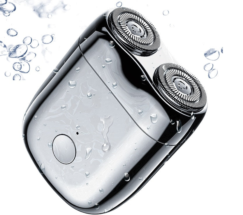 Compact USB Rechargeable Travel Shaver for Men with Rotary Heads for Close Shave On-the-Go Grooming Kit
