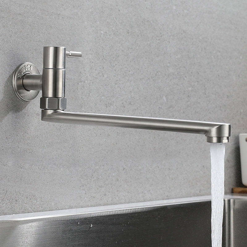 Design épuré | Robinet remplisseur de casseroles avec bec pivotant discret | Acier inoxydable pour une utilisation pratique en cuisine