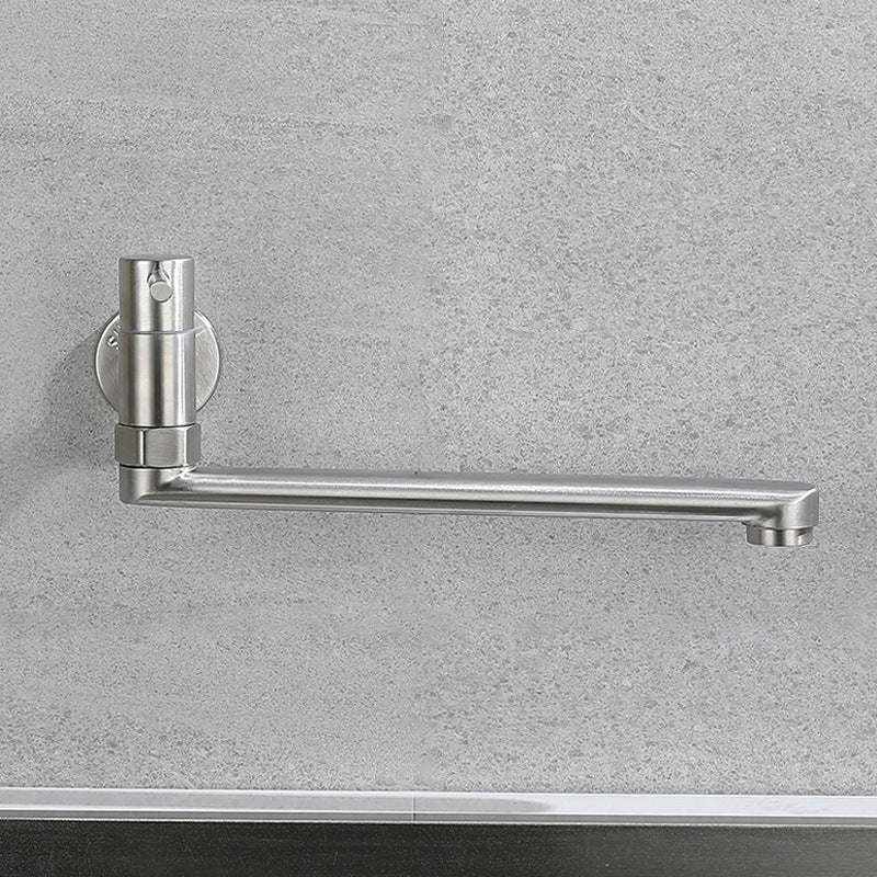 Robinet pivotant mural en acier inoxydable – Remplisseur de casseroles monocommande pour cuisine