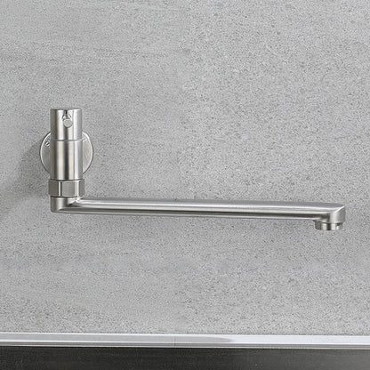 Robinet pivotant mural en acier inoxydable – Remplisseur de casseroles monocommande pour cuisine
