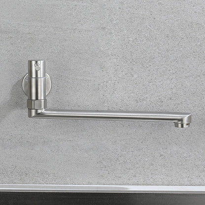 Robinet pivotant mural en acier inoxydable – Remplisseur de casseroles monocommande pour cuisine