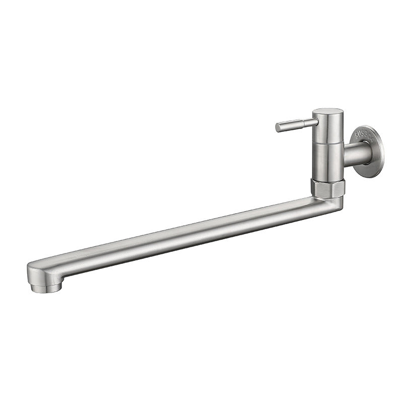 Robinet pivotant mural en acier inoxydable – Remplisseur de casseroles monocommande pour cuisine