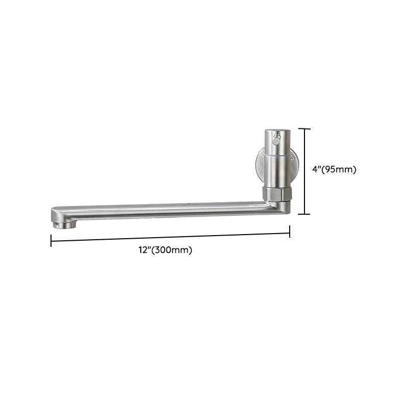Robinet pivotant mural en acier inoxydable – Remplisseur de casseroles monocommande pour cuisine